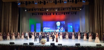 Heydər Əliyev Sarayında Xalq artisti Eldar Mansurovun 70 illik yubileyi keçirilib