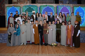 Heydər Əliyev Sarayında Nizami Gəncəvinin 880 illiyi ilə əlaqədar “Beş qapı” tamaşası təqdim olunub