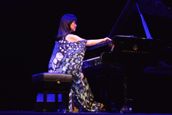 Əfsanəvi bəstəkar və piano ifaçısı Keiko Matsui Heydər Əliyev Sarayında musiqisevərlərin görüşünə gəldi.