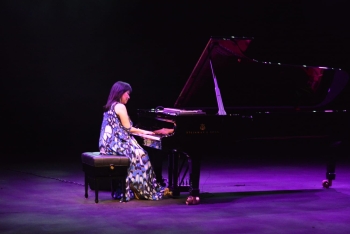 Əfsanəvi bəstəkar və piano ifaçısı Keiko Matsui Heydər Əliyev Sarayında musiqisevərlərin görüşünə gəldi.
