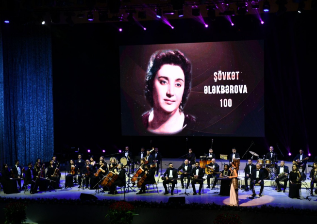 Heydər Əliyev Sarayında təntənəli konsert proqramı - "Şövkət Ələkbərova 100"