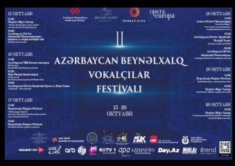 II Azərbaycan Beynəlxalq Vokalçılar Festivalı keçiriləcək